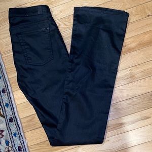 7 for All Mankind wax coated skinny bootcut boot